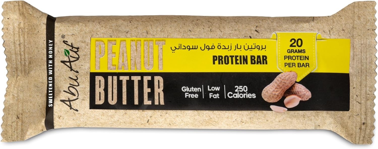 أبو عوف بروتين بار زبدة الفول السوداني 70 جم